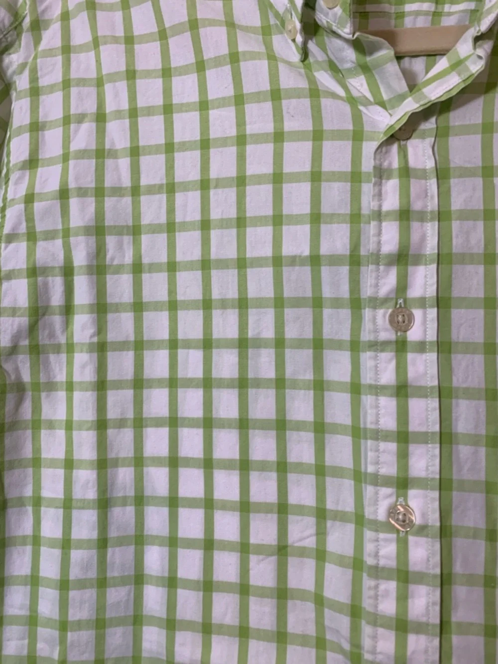 J.Crew Quality Woven Shirt Mens L Green